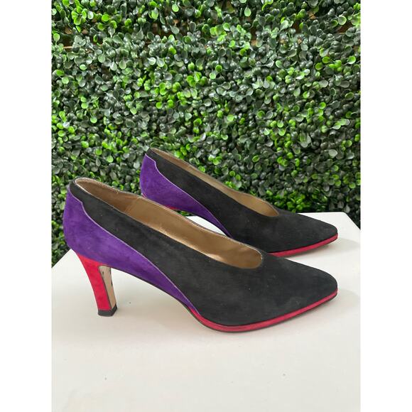 Vintage Proxy Suede Heels women’s Size 7.5 - Picture 1 of 7
